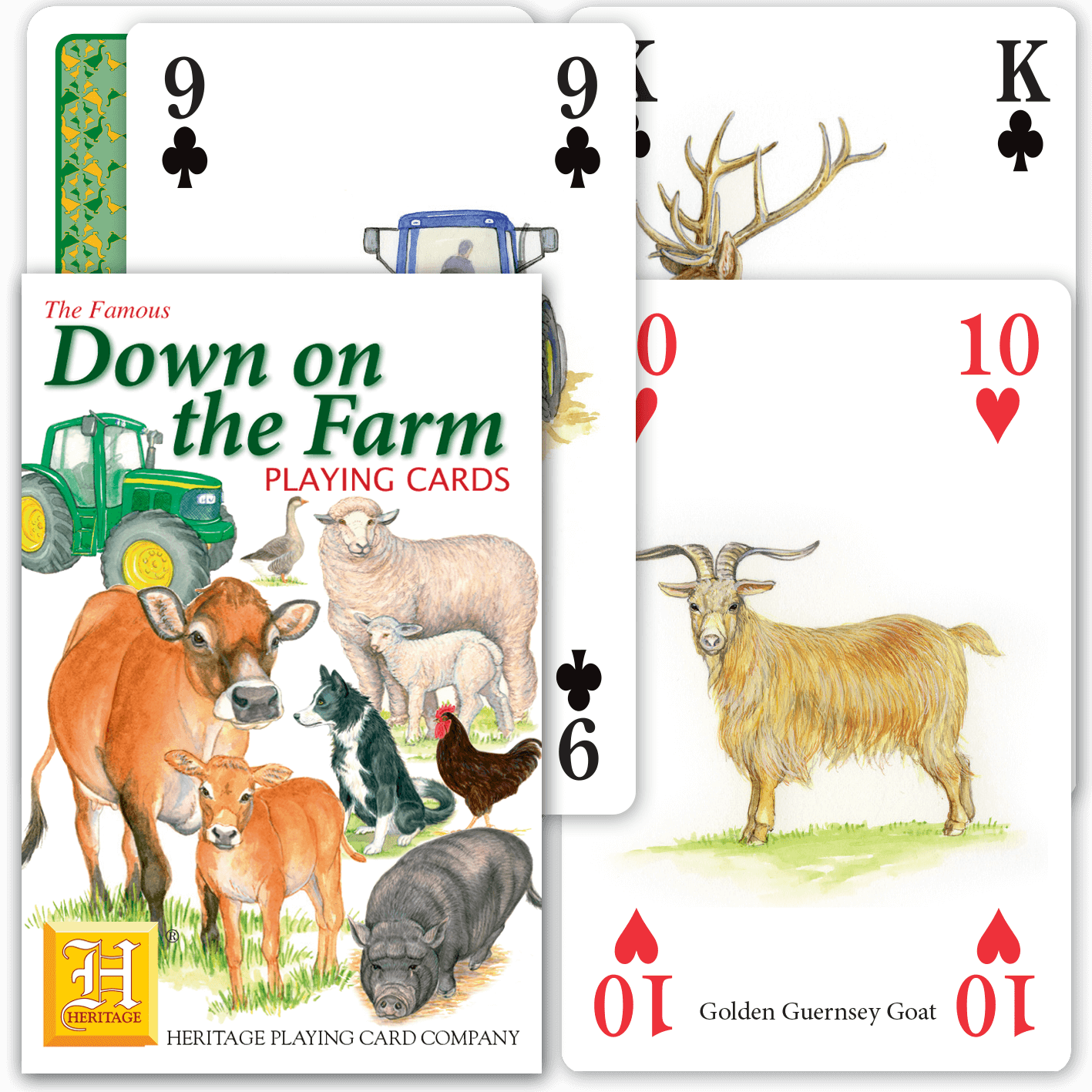 Down on the Farm Heritage Playing Cards