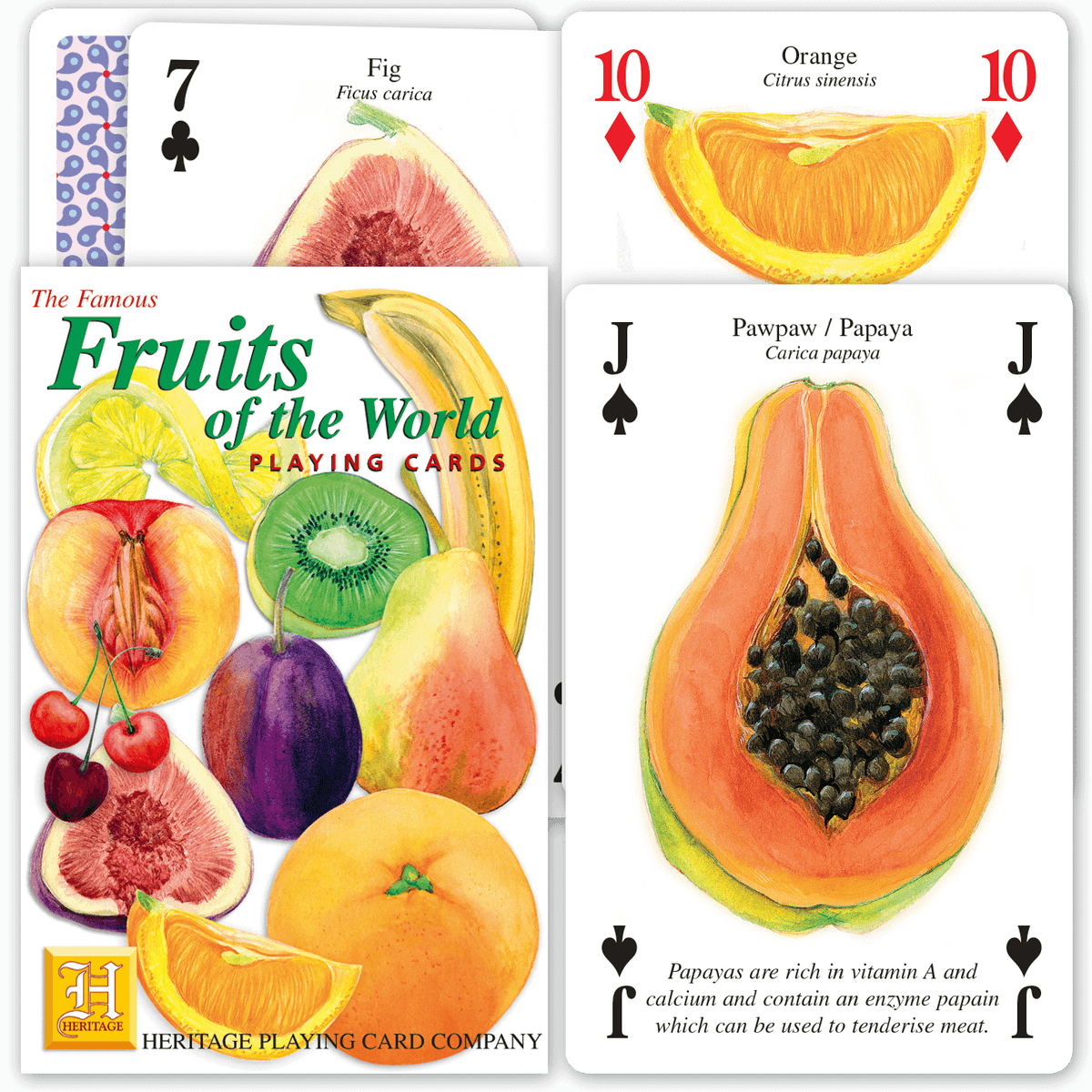 Fruits of the World – Heritage Playing Cards